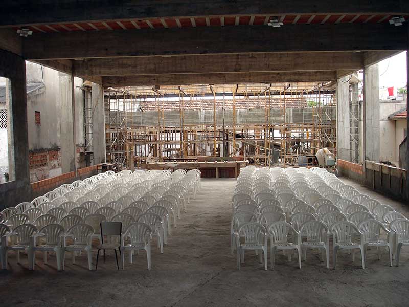 Igreja de São Tomé em construção Igreja de São Tomé em construção
